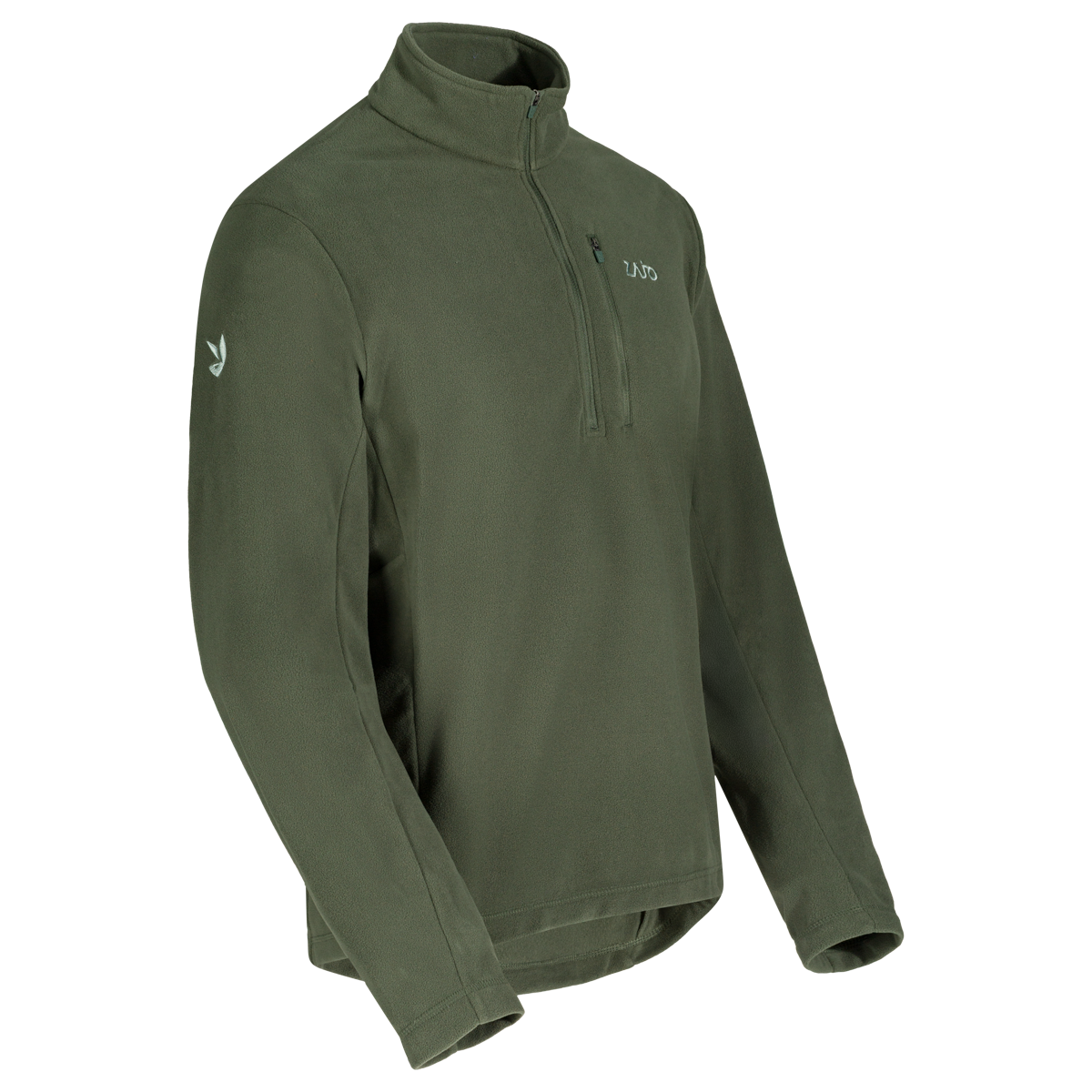 Auro Men's Fleece Zip Top — Thyme Green