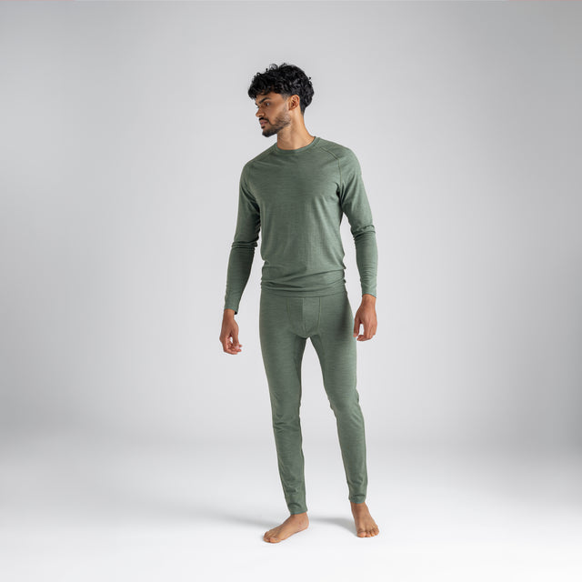 Senti Men's Merino Longsleeve — Thyme Green