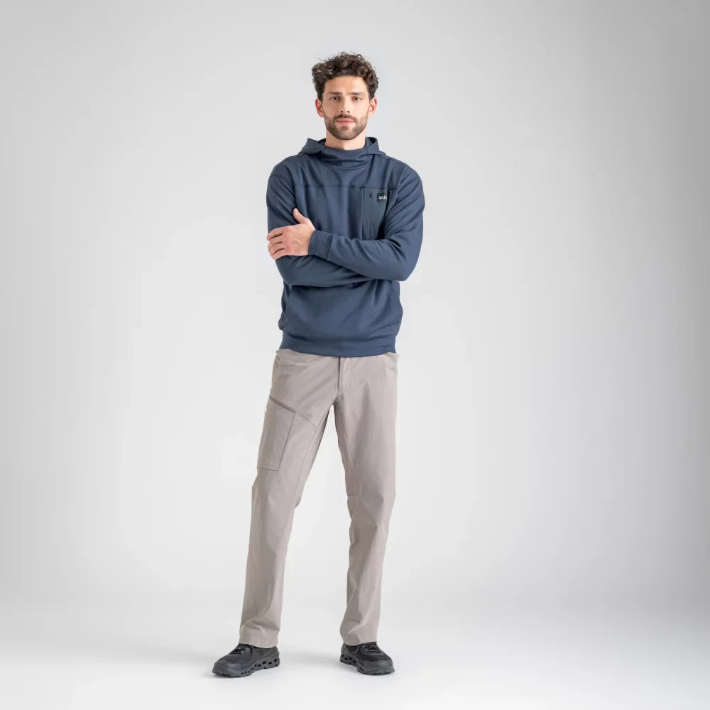 Vespero Men's Merino Hoodie — Chilli Red