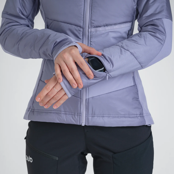 Spiro Women's Insulated Hybrid Jacket — Burned Red