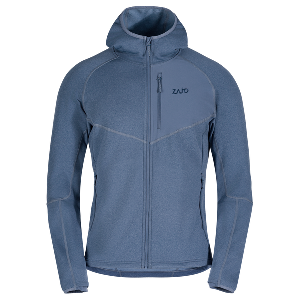 Amiko Men's Fleece Hooded Jacket — Harbor Blue
