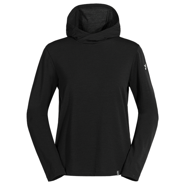 Kora Women's Merino Hoodie — Black