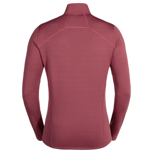 Kovri Men's Merino Grid Jacket — Earth Red