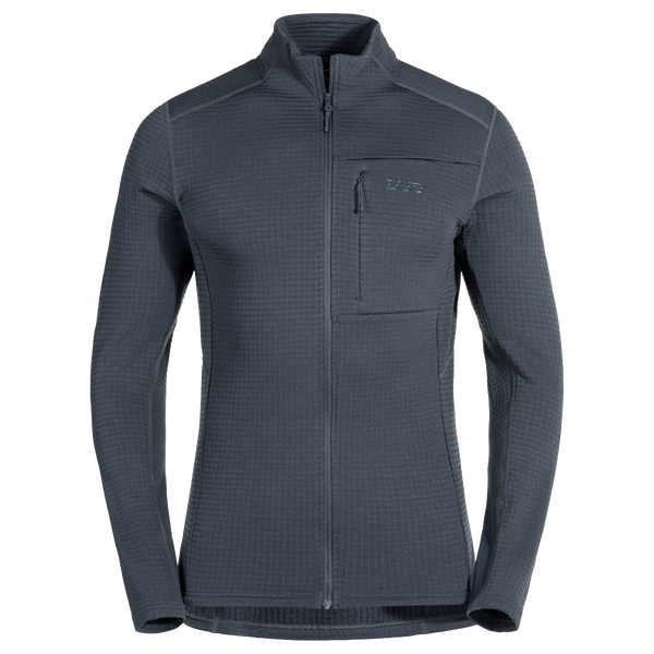 Kovri Men's Merino Grid Jacket — Grey Navy