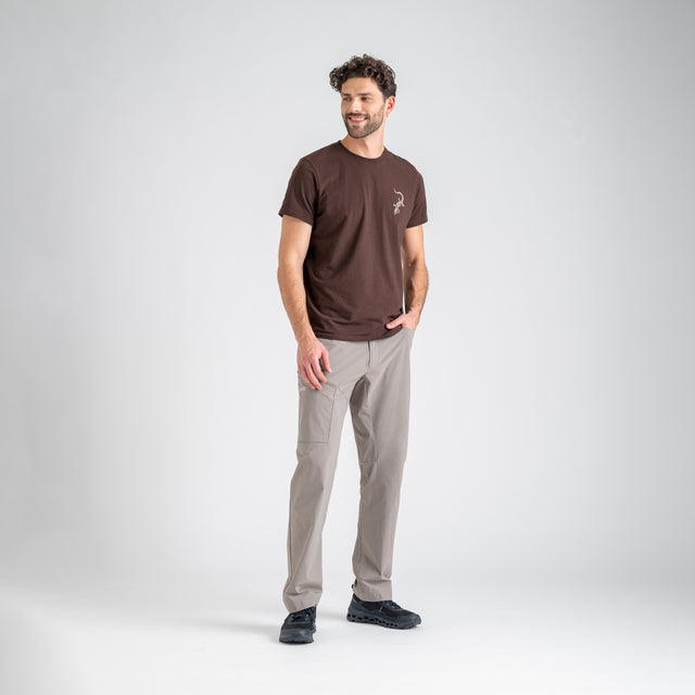 Arbo Men's Organic Cotton T-shirt — Beige Air