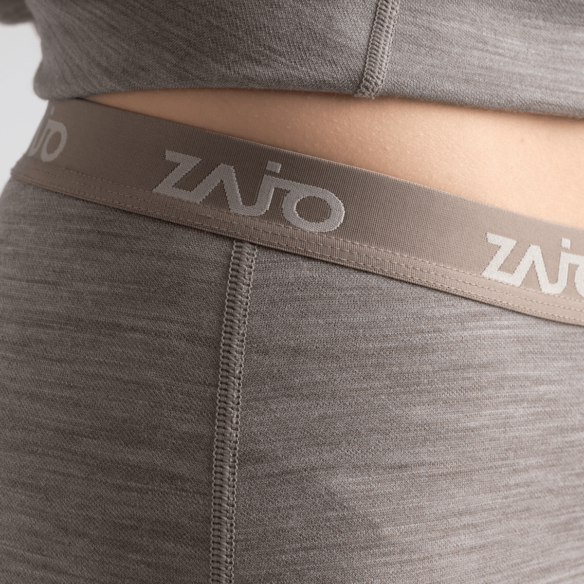 Hejma Women's Merino High Waist Pants — Taupe Beige