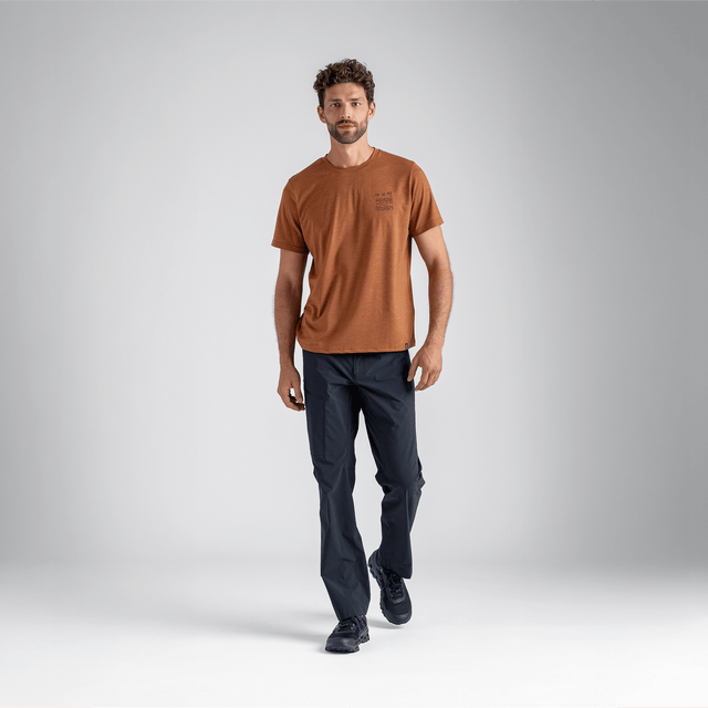 Kora Men's Merino Graphic T-shirt — Black Olive Element