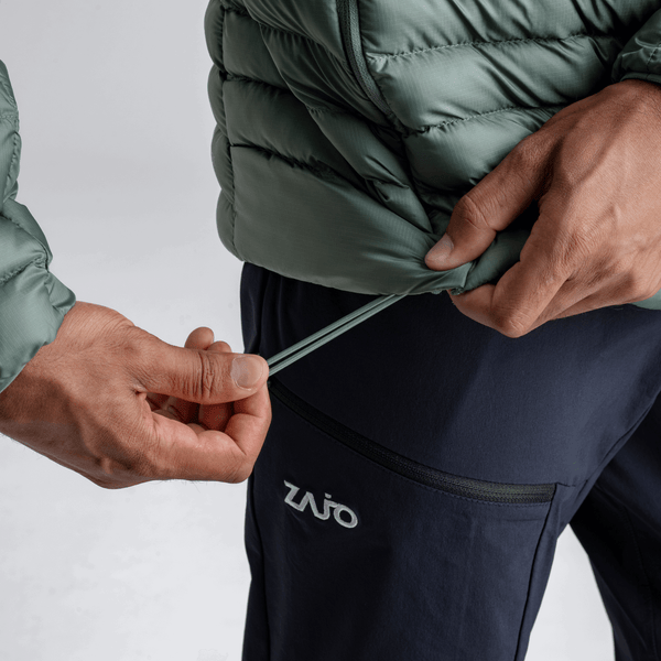 Nubaro Men's Insulated Hooded Jacket — Earth Red