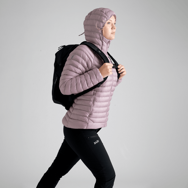 Nubaro Women's Insulated Hooded Jacket — Taupe Beige