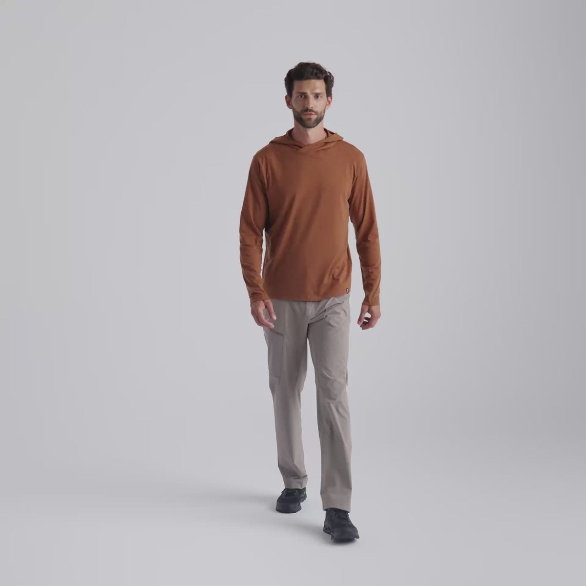 Kora Men's Merino Hoodie — Black