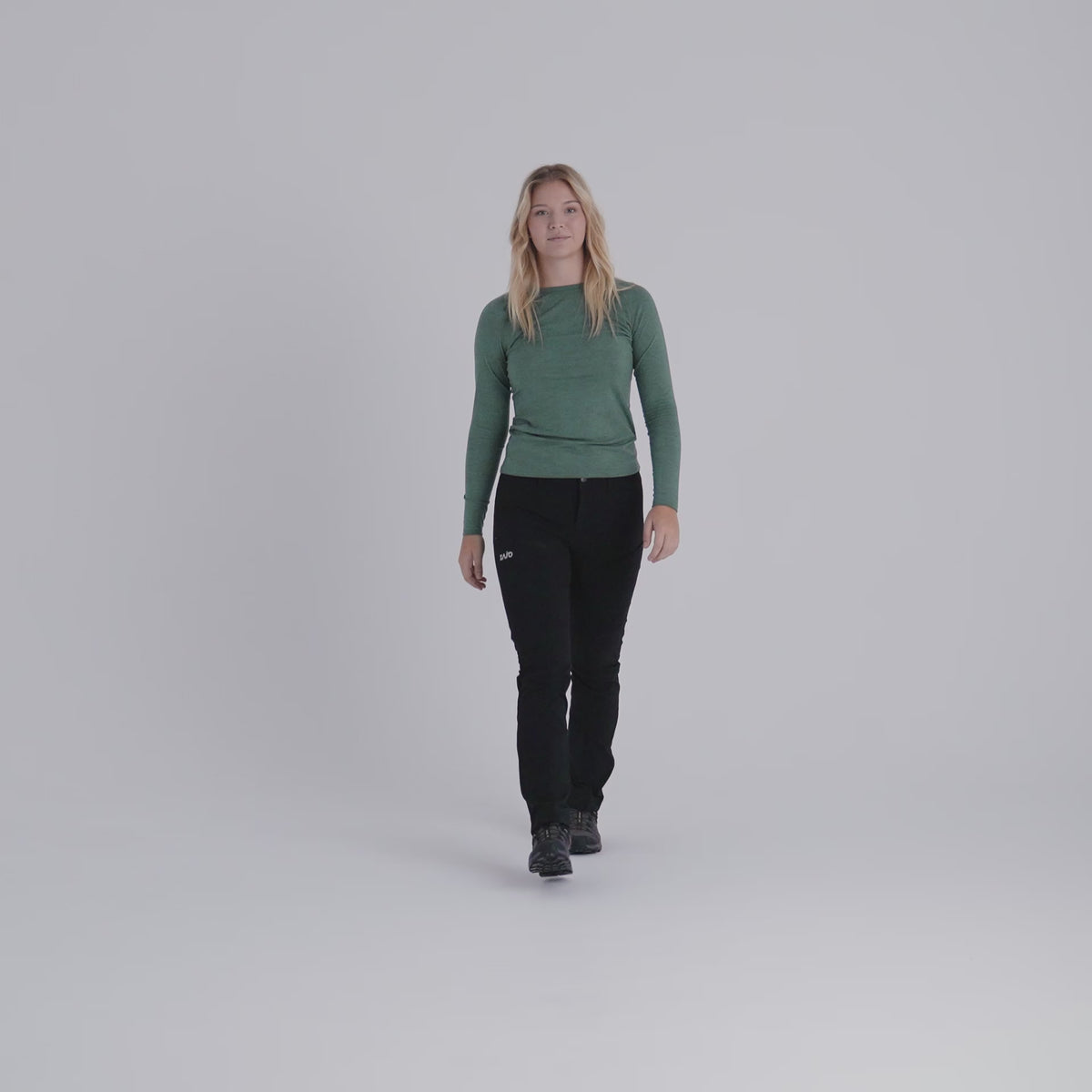 Senti Women's Merino Longsleeve — Thyme Green
