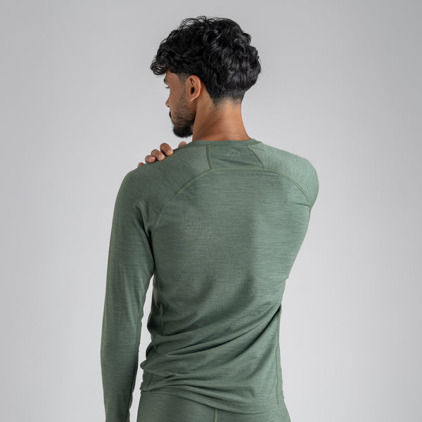 Senti Men's Merino Longsleeve — Dark Navy