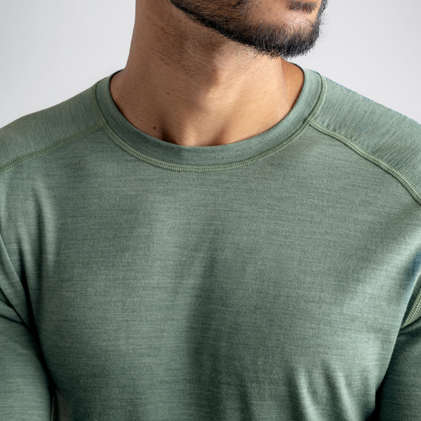 Senti Men's Merino Longsleeve — Dove Grey
