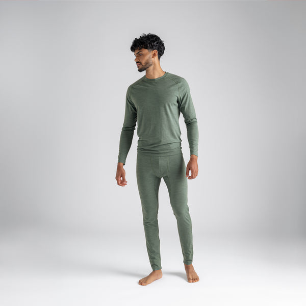 Senti Men's Merino Longsleeve — Amber Gold