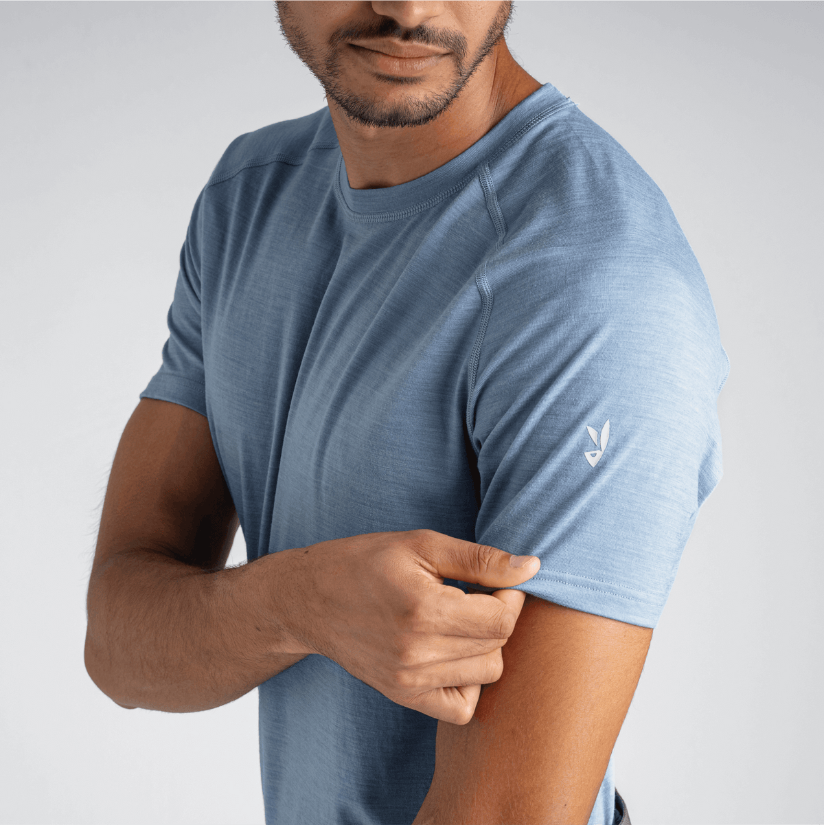 Senti Men's Merino T-shirt — Dove Grey