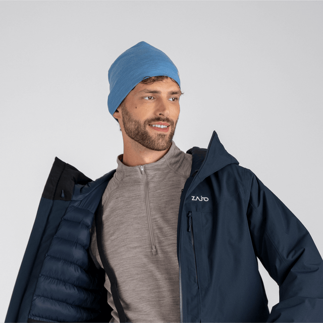 Senti Merino Beanie — Dark Navy