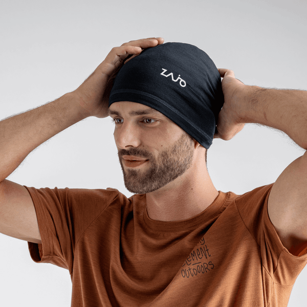 Senti Merino Multifunctional Scarf — Black Olive