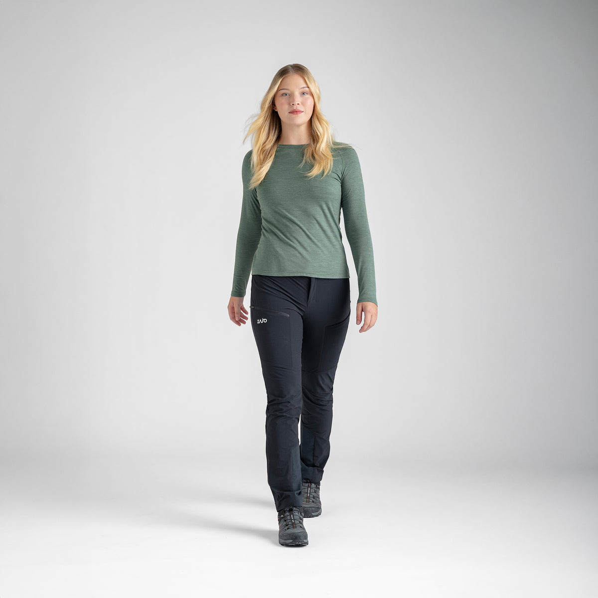 Senti Women's Merino Longsleeve — Decadent Red