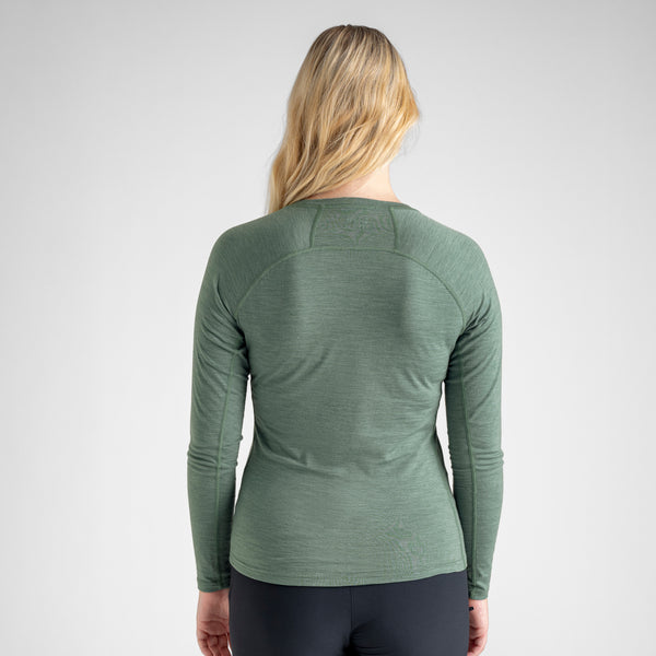 Senti Women's Merino Longsleeve — Decadent Red