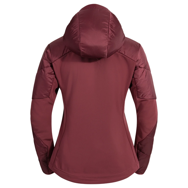 Spiro Women's Insulated Hybrid Jacket — Burned Red